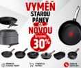 AKCE JE ZPĚT! VYMĚŇTE STAROU PÁNEV ZA NOVOU SE SLEVOU 30 %!
