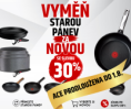 AKCE VYMĚŇTE STAROU PÁNEV ZA NOVOU SE SLEVOU 30 % je PRODLOUŽENA